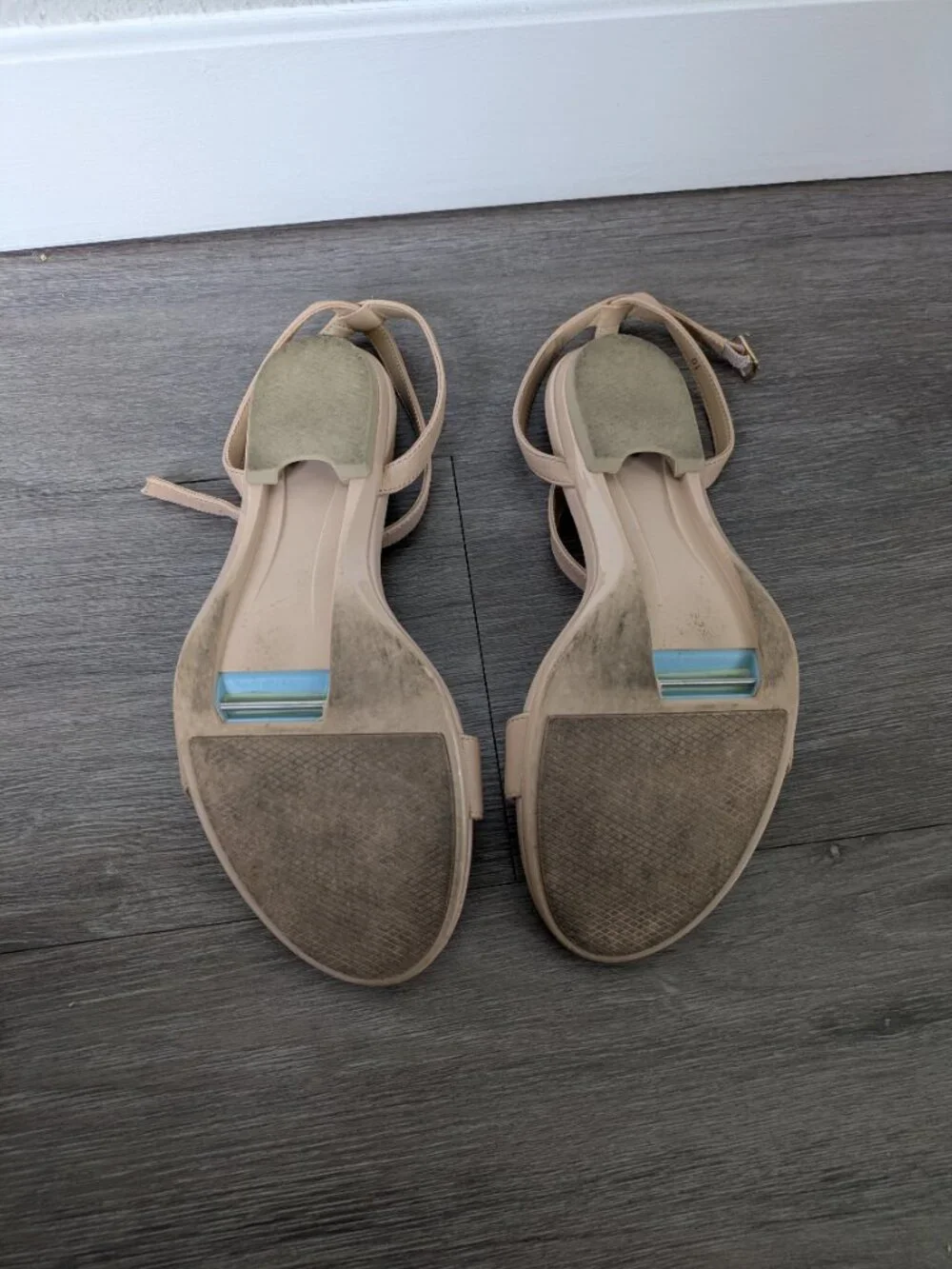 Pashion Brenna Sand Leather Flats, Size 10
